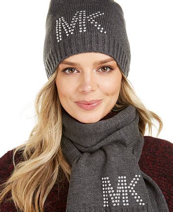 michael kors scarf and hat set|macy's michael kors summer hats.